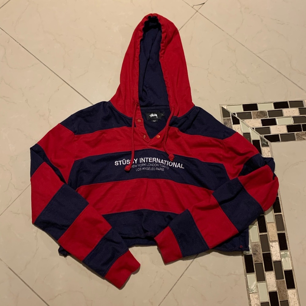 Stussy cropped hoodie